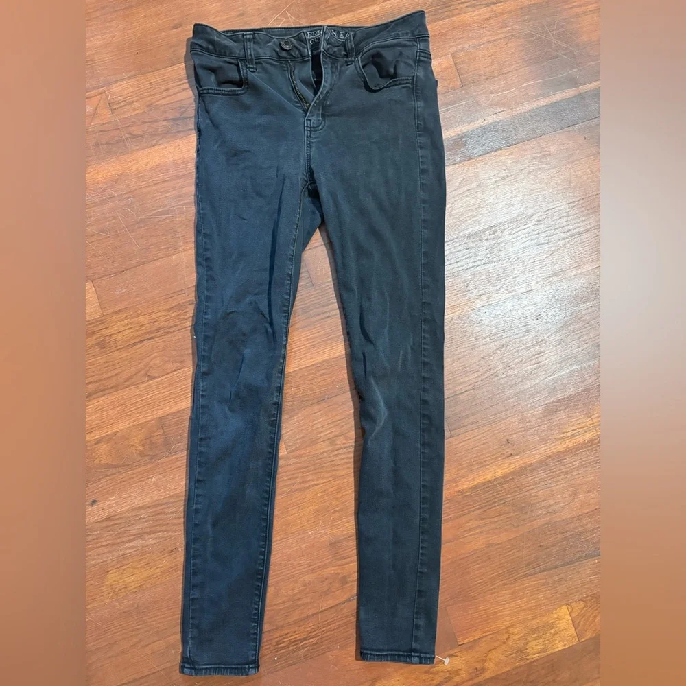 American Eagle Outfitters Women's Black Jeggings Size US 4 Regular - Picture 2 of 11